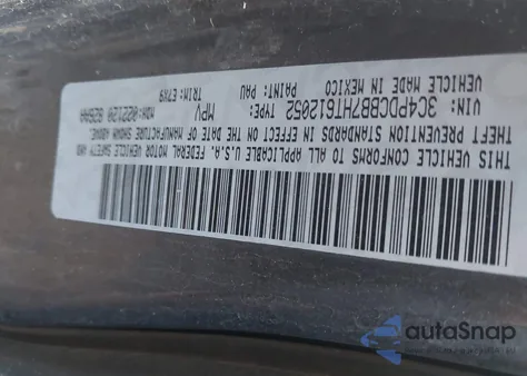 2017 Dodge Journey Sxt from USA, damaged, VIN 3C4PDCBB7HT612052